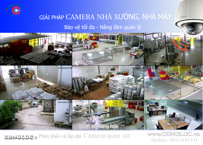 Giải pháp lắp camera giám sát nhà xưởng