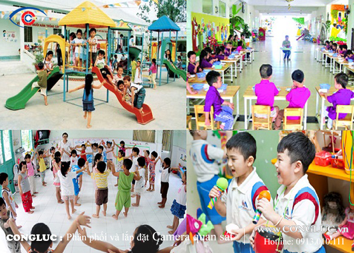 Lắp đặt camera giám sát tại trường học, trường mầm non