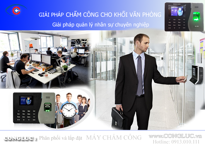 Giải pháp máy chấm công cho khối văn phòng