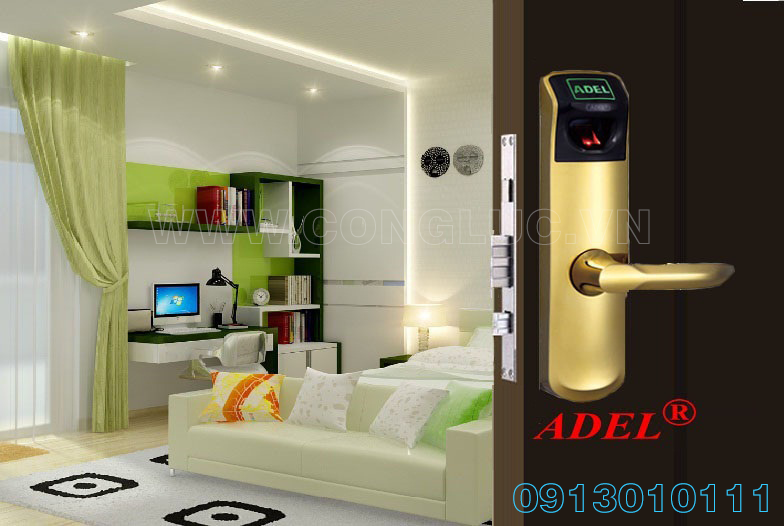 Khóa cửa vân tay Adel us 36 cho căn hộ chung cư
