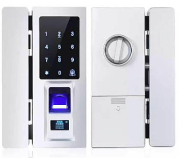 bán khóa vân tay kẹp kính smart lock b201 chính hãng