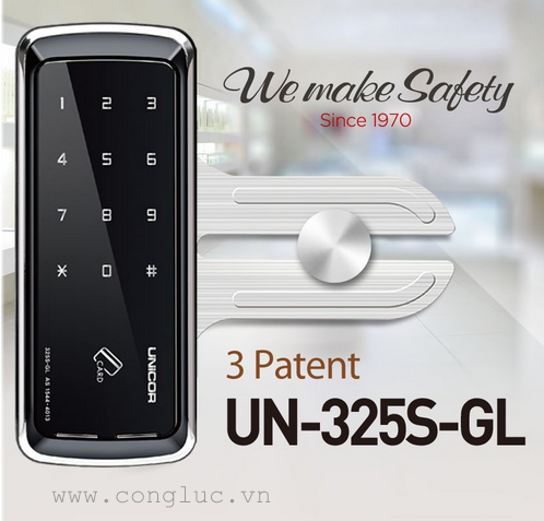 Khóa thẻ từ Unicor-UN-325S-GL giá rẻ