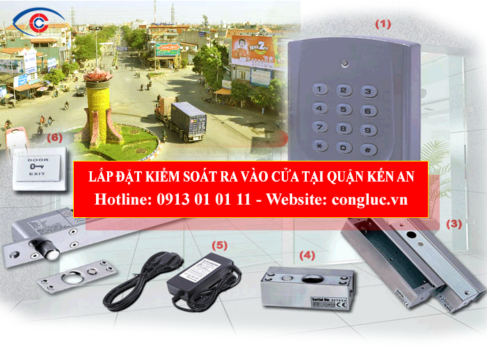 Lắp đặt kiểm soát ra vào cửa tại quận Kiến An Hải Phòng