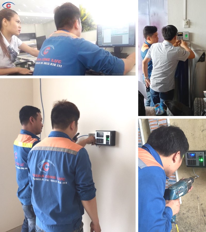 lắp đặt máy chấm công giá rẻ tại lê chân hải phòng