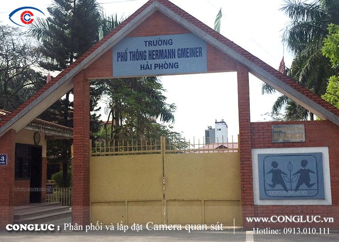 lap camera giam sat an ninh truong hoc Hermann Gmeiner tai ngo quyen