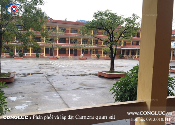 lap dat camera giam sat trong truong thpt Hermann Gmeiner hai phong