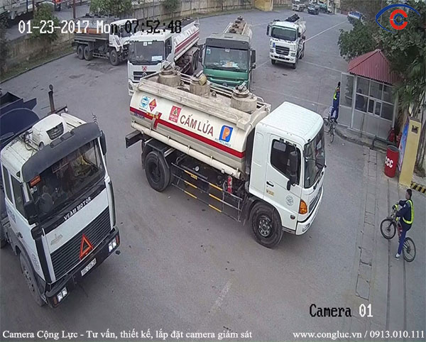 Chất lượng hình ảnh tốt Full HD, đảm bảo quan sát rõ ràng mọi hoạt động diễn ra bên trong kho xăng dầu.