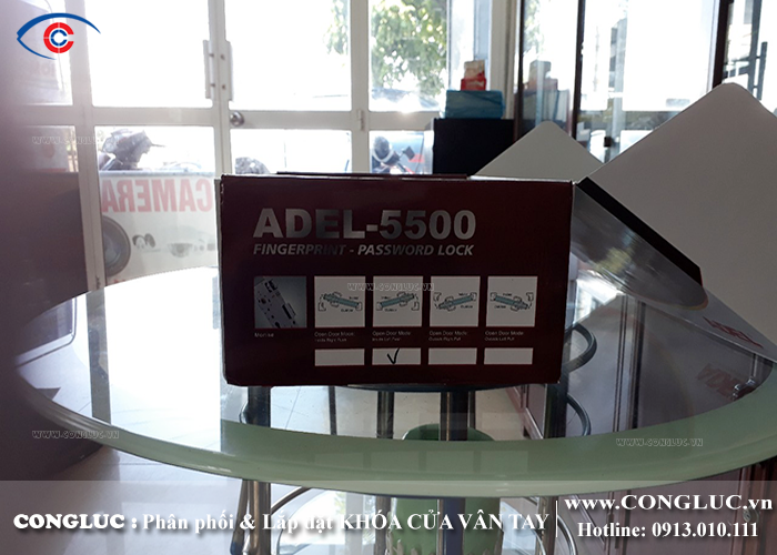 lắp khóa cửa vân tay adel 5500 tại hải phòng