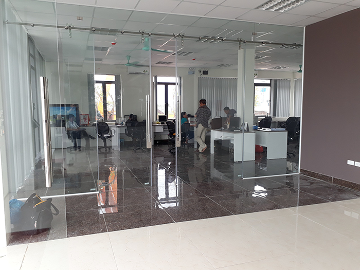 lắp máy chấm công khuôn mặt cho công ty citicom tại KCN nam cầu kiền