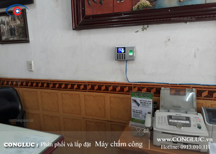 Lắp máy chấm công vân tay tại Quận Ngô Quyền Hải Phòng