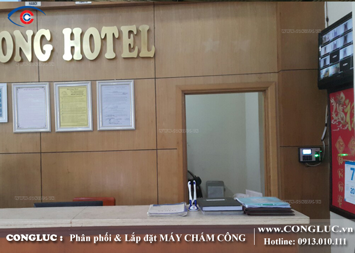 lắp máy chấm công tại khách sạn Hải Long Cát Bà Hải Phòng