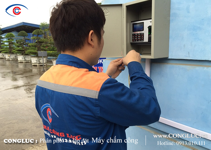 Lắp máy chấm công khu công nghiệp Hải Phòng