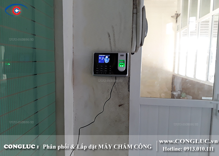 Lắp máy chấm công vân tay tại An Dương Hải Phòng