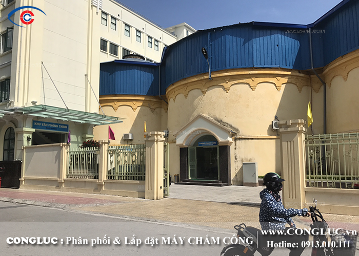 lắp máy chấm công vân tay tại công ty cấp thoát nước hải phòng