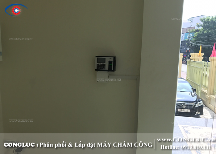 lắp máy chấm công vân tay tại hồng bàng cho công ty thoát nước hải phòng