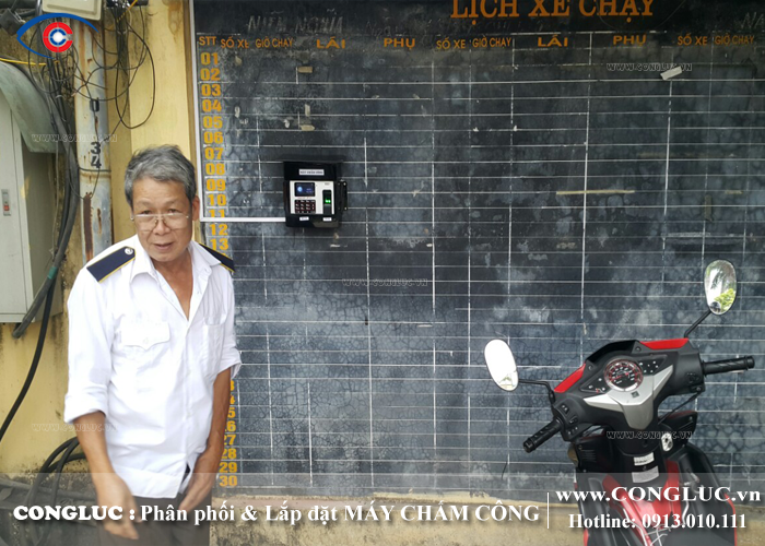 lắp đặt máy chấm công vân tay tại công ty vận tải hải âu hải phòng