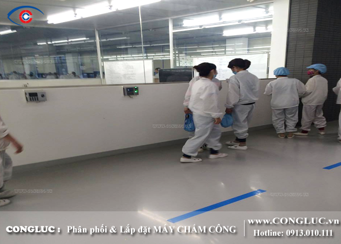 lắp máy chấm công cho nhà xưởng nhà máy hải phòng