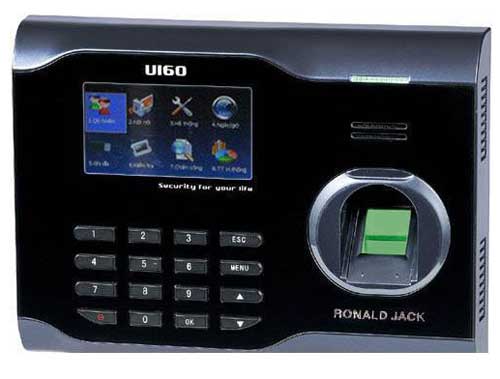 Lắp máy chấm công vân tay Ronald Jack U160 tại An Lão