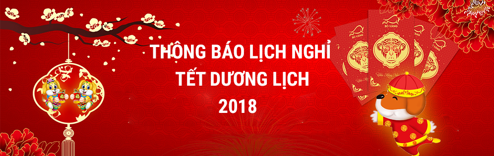Công ty Cộng Lực thông báo lịch nghỉ tết dương lịch  2018