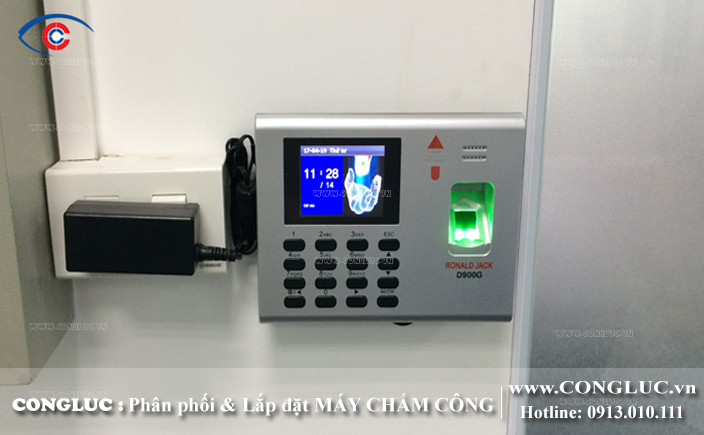 Lắp đặt máy chấm công vân tay DG600 chính hãng tại Hải Phòng