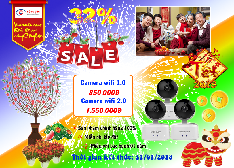 Vui tết cùng Camera Cộng Lực
