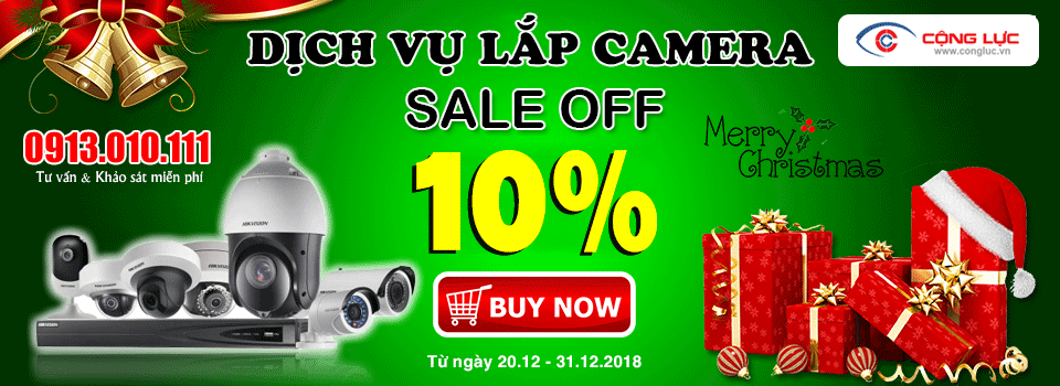 Khuyến mãi mừng noel 2018 giảm 10% lắp đặt camera