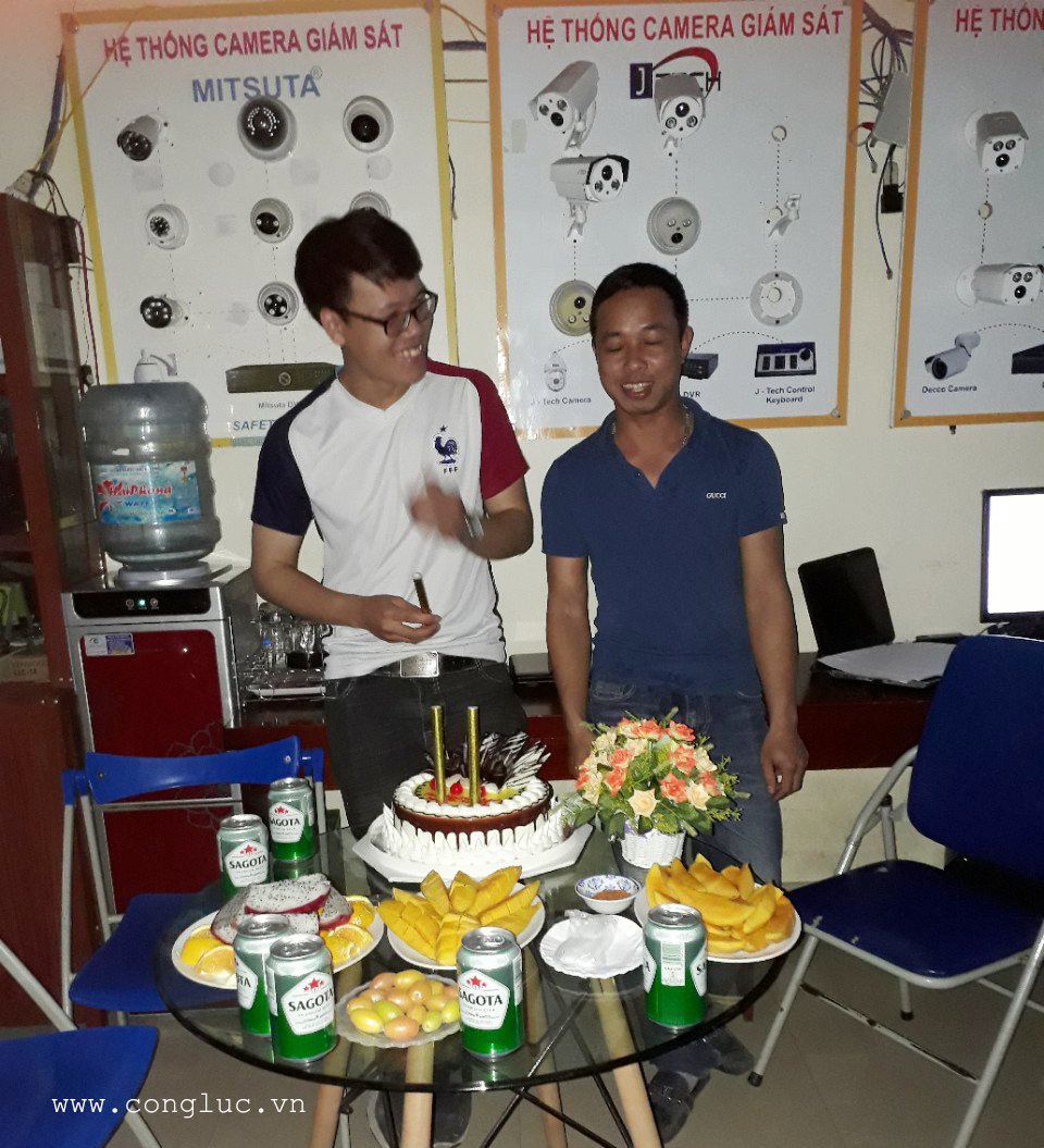 Chúc mừng sinh nhật nhân viên Camera Cộng Lực sinh tháng 1