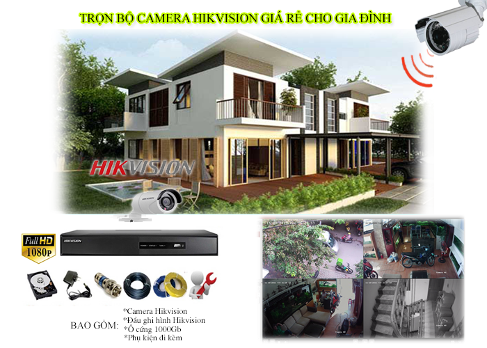 Trọn bộ camera giám sát an ninh giá rẻ cho nhà ở