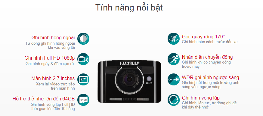 Lắp camera giám sát hành trình VietMap Ir22